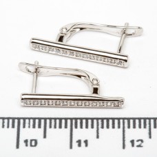 Сережки XUPING Silver (2 х 0.25 см.) 206727