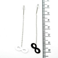 Сережки XUPING Silver (5 х 0.5 см.) 206725 Сережки XUPING Silver (5 х 0.5 см.) 206725