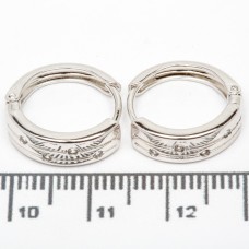 Сережки XUPING Silver (Ø 1.5 х 0.4 см.) 206695