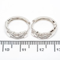 Сережки XUPING Silver (Ø 1.6 х 0.4 см.) 206689 Сережки XUPING Silver (Ø 1.6 х 0.4 см.) 206689