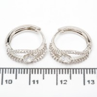 Сережки XUPING Silver (Ø 1.6 х 0.6 см.) 206687 Сережки XUPING Silver (Ø 1.6 х 0.6 см.) 206687