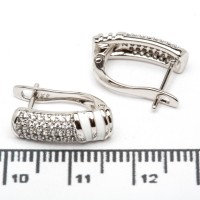 Сережки XUPING Silver (1.5 х 0.5 см.) 206680 Сережки XUPING Silver (1.5 х 0.5 см.) 206680