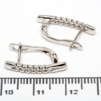 Сережки XUPING Silver (2 х 0.3 см.) 206678 Сережки XUPING Silver (2 х 0.3 см.) 206678