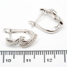 Сережки XUPING Silver (2.3 х 0.6 см.) 206676 Сережки XUPING Silver (2.3 х 0.6 см.) 206676