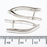 Сережки XUPING Silver (2.5 х 0.3 см.) 206675 Сережки XUPING Silver (2.5 х 0.3 см.) 206675