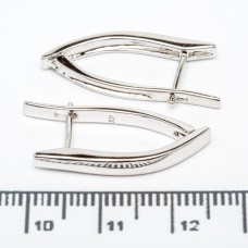 Сережки XUPING Silver (2.5 х 0.3 см.) 206675 Сережки XUPING Silver (2.5 х 0.3 см.) 206675