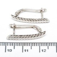 Сережки XUPING Silver (2.5 х 0.3 см.) 206674 Сережки XUPING Silver (2.5 х 0.3 см.) 206674