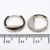 Сережки XUPING Silver (Ø 1.5 х 0.2 см.) 206631 Сережки XUPING Silver (Ø 1.5 х 0.2 см.) 206631