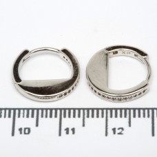 Сережки XUPING Silver (Ø 1.5 х 0.2 см.) 206631 Сережки XUPING Silver (Ø 1.5 х 0.2 см.) 206631