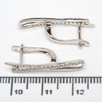 Сережки XUPING Silver (2.5 х 0.5 см.) 206629 Сережки XUPING Silver (2.5 х 0.5 см.) 206629