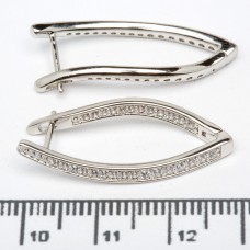 Сережки XUPING Silver (3 х 0.3 см.) 206628 Сережки XUPING Silver (3 х 0.3 см.) 206628