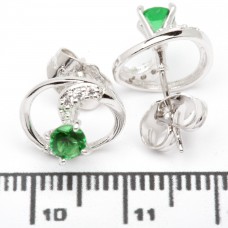 Сережки XUPING Silver "зелений" 206341