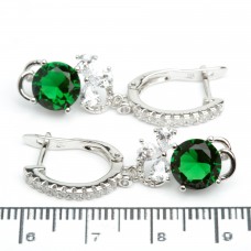 Сережки XUPING Silver (зелений) 205841
