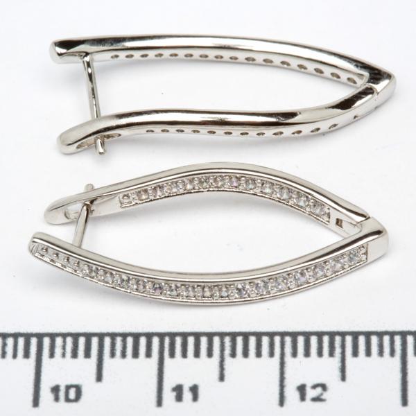 Сережки XUPING Silver (3 х 0.3 см.) 206628