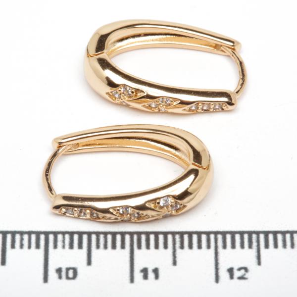 Сережки XUPING Gold (2 х 0.4 см.) 515215