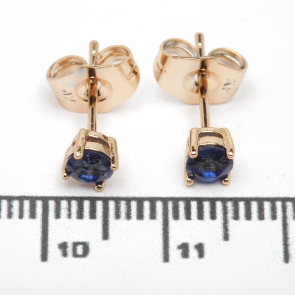 Сережки XUPING Gold "синій" (Ø 0.4 см.) 515226
