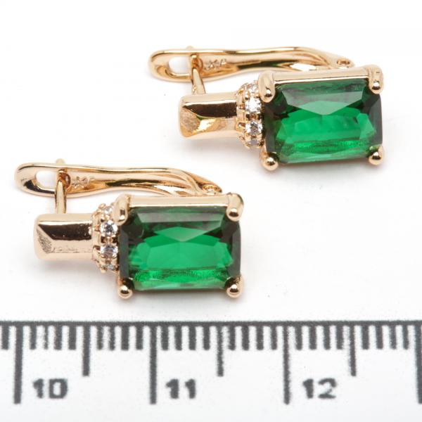 Сережки XUPING Gold (зелений) 515235