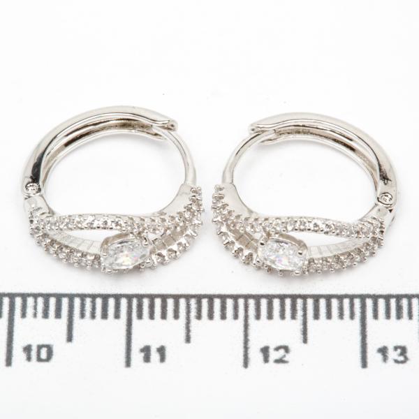 Сережки XUPING Silver (Ø 1.6 х 0.6 см.) 206687