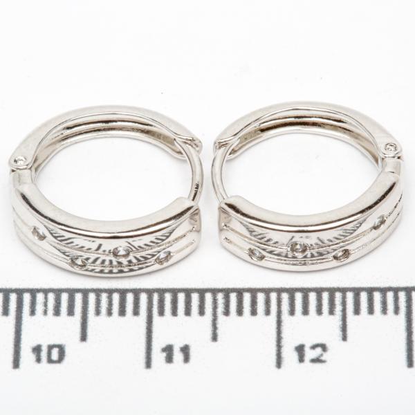 Сережки XUPING Silver (Ø 1.5 х 0.4 см.) 206695