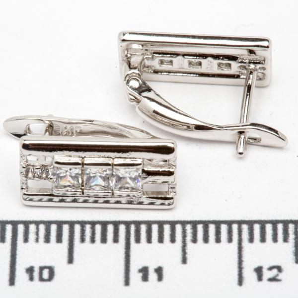 Сережки XUPING Silver (1.4 х 0.6 см.) 206731