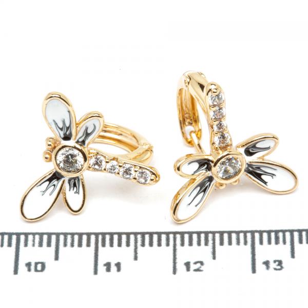 Сережки XUPING Gold "біло-чорний" 515298