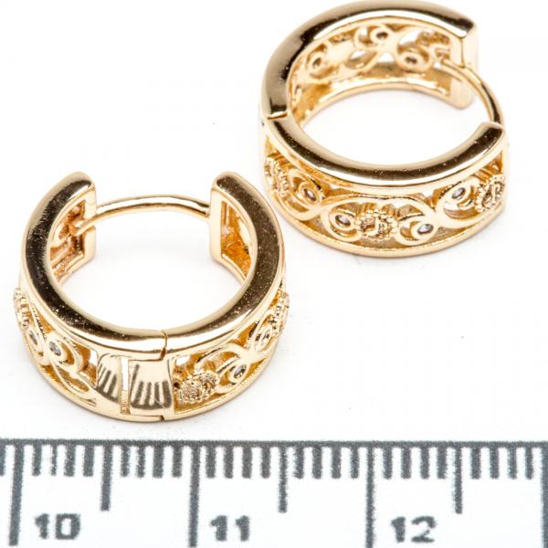 Сережки XUPING Gold (Ø 1.5 х 0.6 см.) 515375