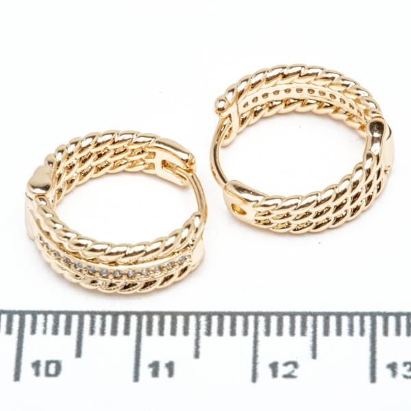 Сережки XUPING Gold (Ø 1.7 х 0.5 см.) 515436