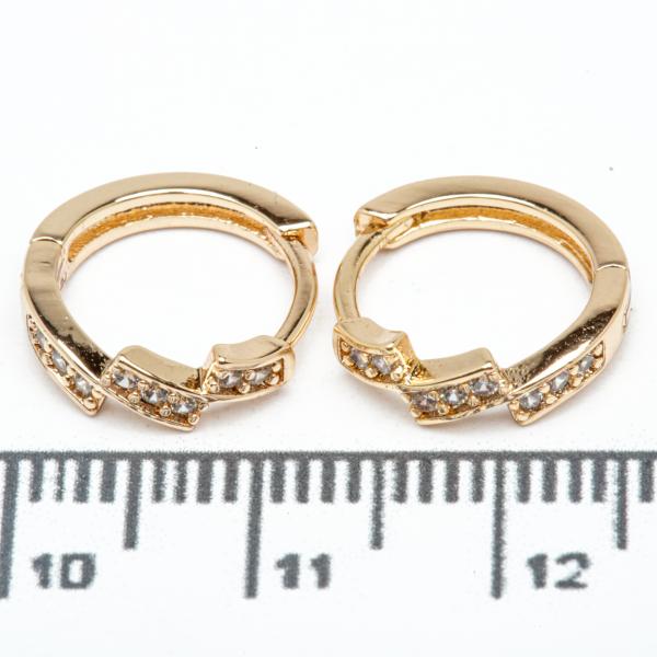 Сережки XUPING Gold (Ø 1.2 х 0.3 см.) 515443